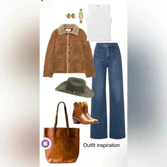 LL BEAN| chocolate Brown faux suede & Shearling mid length coat button XL cozy - Picture 10 of 10